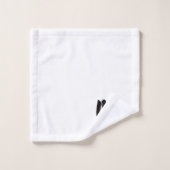 Modern Brush Schriftart Wedding Anniversary Couple Badhandtuch Set (Waschlappen)