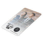 Modern Brush Script 2023 Calendar Holiday Foto Magnet (Linke Seite)