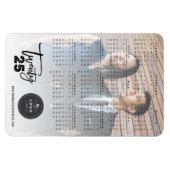 Modern Brush Script 2023 Calendar Holiday Foto Magnet (Horizontal)