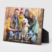 Modern Brush Script Bester Vater je Foto Fotoplatte (Seite)