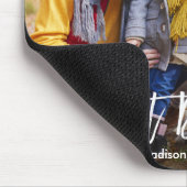 Modern Brush Script Bester Vater je Foto Mousepad (Ecke)