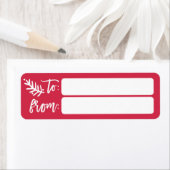 Modern Brush Script Bright Christmas Label bis hin (Insitu)