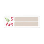 Modern Brush Script Bright Christmas Label bis hin<br><div class="desc">Machen Sie eine atemberaubende Aussage in dieser Urlaubssaison mit diesem stilvollen Geschenketikett mit "Frohe Weihnachten" in einem Bürstenskript-Schriftart. Für weitere Stücke in diesem Design kaufen Sie unseren Online-Shop!</div>