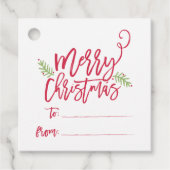 Modern Brush Script Bright Weihnachtsgeschenke Sti Geschenkanhänger (Vorderseite)