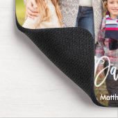 Modern Brush Script Foto Bester Vater je Mousepad (Ecke)