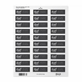 Modern Brush Script Graduation Return Address (Vorne)