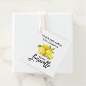 Modern Brush Script Lemons Limoncello Geschenkanhänger (Beispiel)