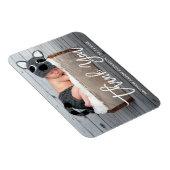 Modern Brush Script New Baby Vielen Dank Magnet (Rechte Seite)