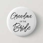 Modern Brush Script Oma The Bride Party Button (Vorderseite)