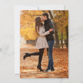 Modern Brush Script Overlay Save the Date Card (Rückseite)