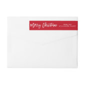 Modern Brush Script Star Frohe Weihnachten (Rückseite)