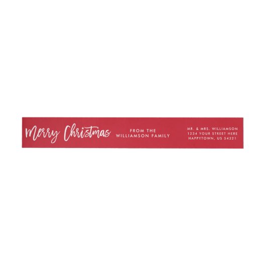 Modern Brush Script Star Frohe Weihnachten (Person)