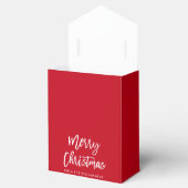 Modern Brush Script Star Frohe Weihnachten Geschenkschachtel (Geöffnet)