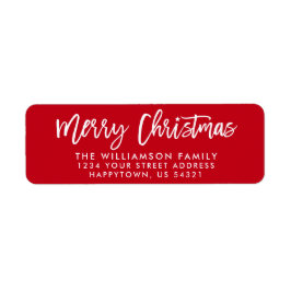 Modern Brush Script Star Frohe Weihnachtsfamilie