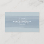 Modern Brush Stroke | Dusty Blue Visitenkarte (Rückseite)