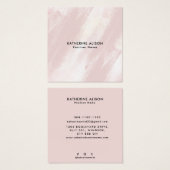  Modern Brush Stroke texture Square Business Card (Vorne & Hinten)
