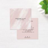  Modern Brush Stroke texture Square Business Card (Schreibtisch)