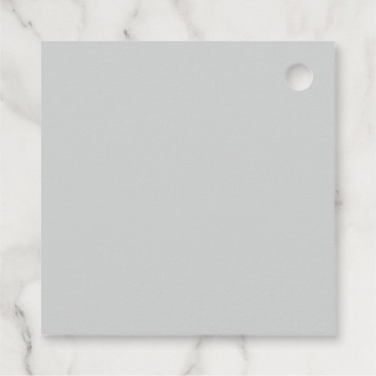 Modern Brushstroke Photo Wedding | Blue Geschenkanhänger (Rückseite)