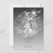 Modern Brushstroke Photo Wedding | Soft Black (Vorderseite)