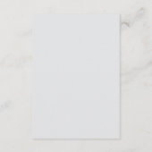 Modern Brushstroke Photo Wedding | Soft Black Begleitkarte (Rückseite)