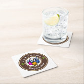 Modern Bubble Tee Milchladen Café Café Rechteckiger Pappuntersetzer (Vor Ort)