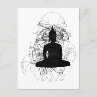 Modern Buddha Designs Energies Postkarte