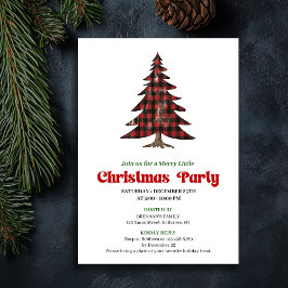 Modern Buffalo Christmas Party Digital Invitation Einladung