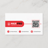 Modern Building & Construction, Contractor White Visitenkarte (Vorderseite)