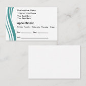 Modern Bulk Appointment Erinnerung Business Cards Terminkarte (Vorne/Hinten)