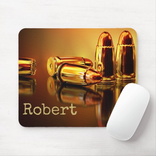 Modern Bullets Golden Mascula Mousepad (Mit Mouse)