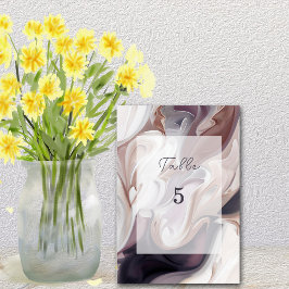 Modern Burgund Ivory Gray Elegant Tischnummer