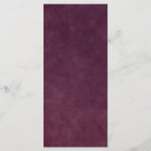 Modern Burgund Place Einstellung Danke Karte (Rückseite)