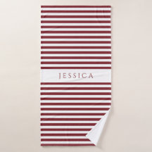 Modern Burgund Stripmuster