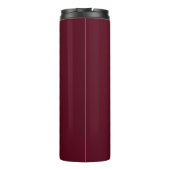Modern Burgund Werbefirma-Logo Thermosbecher (Rückseite)