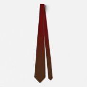Modern Burgundy Brown Ombre Krawatte (Vorderseite)