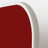 Modern Burgundy Red Monogram Pickleball Schläger (Linke Seite)