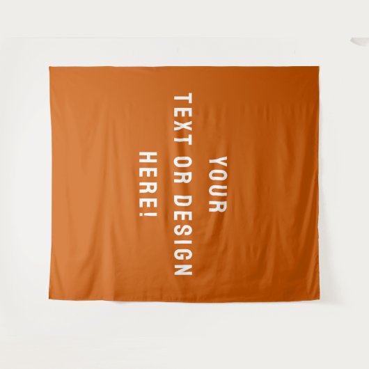 Modern Burnt Orange Wall Tapestry for Home Déco Wandteppich (Vorderseite (Horizontal))