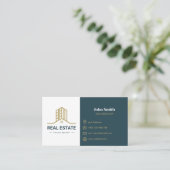 Modern Business Card for REAL ESTATE Visitenkarte (Stehend Vorderseite)