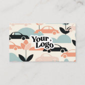 Modern Business Card – Qr code & logo Visitenkarte (Vorderseite)