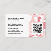 Modern Business Card – Qr code & logo Visitenkarte (Rückseite)