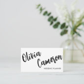 Modern Business Card with photo and Qr code Visitenkarte (Stehend Vorderseite)