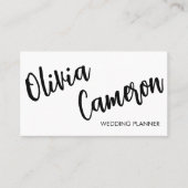 Modern Business Card with photo and Qr code Visitenkarte (Vorderseite)