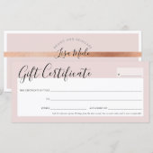 MODERN BUSINESS ELEGANT CHIC blush pink gold (Vorne/Hinten)