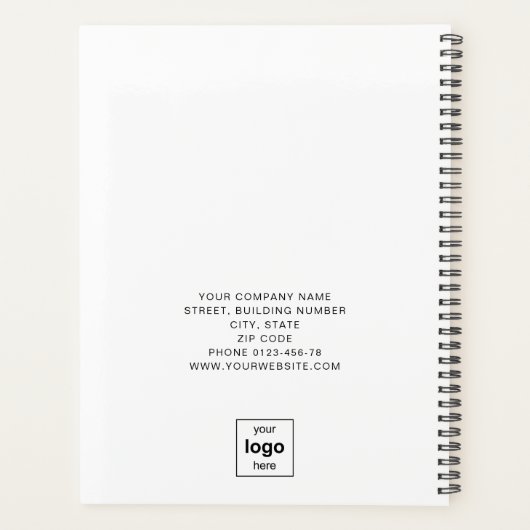 Modern Business Logo 2024 Planer (Rückseite)