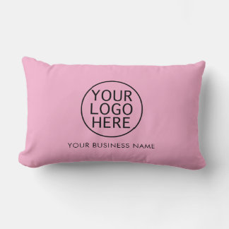 Modern Business Logo Company Name Custom Lendenkissen