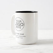 Modern Business Logo Corporate Promotional Custom Zweifarbige Tasse (Vorderseite Links)