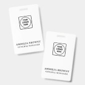 Modern-Business-Logo | Design der benutzerdefinier Ausweis (Vorder- & Rückseite)