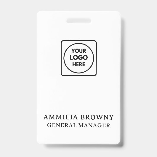 Modern-Business-Logo | Design der benutzerdefinier Ausweis (Vorderseite)