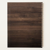 Modern Business Logo Elegant Wood Look 2026 Planer (Rückseite)