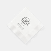 Modern Business Logo Employees Custom Serviette (Ecke)